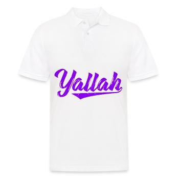 Yallah T-Shirts | Habibo Arab Arab Gifts - Men's Polo Shirt - white - Front - Kai (181cm)