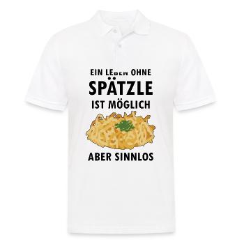 Schwaben Shirt | Spätzle Maultaschen Geschenkideen - Männer Poloshirt - Weiß - Vorne - Kai (181cm)