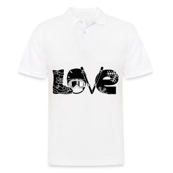Tee-shirt coureur de ski | Apre ski cadeaux au domaine skiable - Polo Homme - blanc - Devant - Kai (181cm)