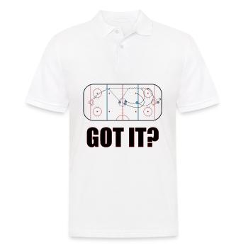Eishockey | Sport Eishockey Spieler Fan Geschenke - Männer Poloshirt - Weiß - Vorne - Kai (181cm)