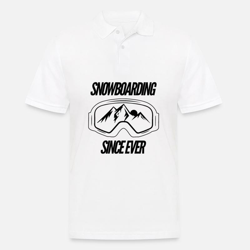 Snowboarding | Snowboard Snowboarder Geschenkidee - Männer Poloshirt - Weiß