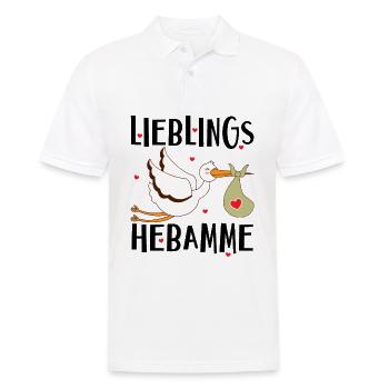 Lieblings Hebamme Hebammen Geburtshelfer Geschenke - Männer Poloshirt - Weiß - Vorne - Kai (181cm)
