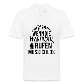 Pfadfinder | Abzeichen Natur Lagerfeuer Geschenke - Männer Poloshirt - Weiß - Vorne - Kai (181cm)