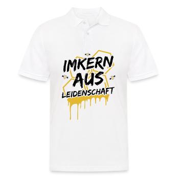 Imkern Imker Imkerei | Bienenzucht Bienen Geschenk - Männer Poloshirt - Weiß - Vorne - Kai (181cm)