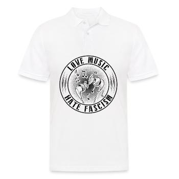 Antifa contre le fascisme racisme Nazis Cadeaux - Polo Homme - blanc - Devant - Kai (181cm)