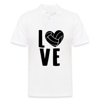 L'amour du volleyball Cadeaux de joueur de volleyball - Polo Homme - blanc - Devant - Kai (181cm)
