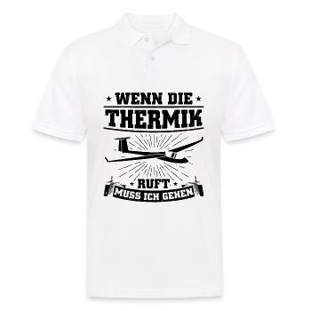 Thermik glider pilot Gliding sayings gift - Men's Polo Shirt - white - Front - Kai (181cm)