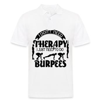 Burpees est tout ce dont j'ai besoin - Polo Homme - blanc - Devant - Kai (181cm)