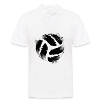 Joueur de volleyball | Cadeaux de joueur d'équipe de volleyball - Polo Homme - blanc - Devant - Kai (181cm)