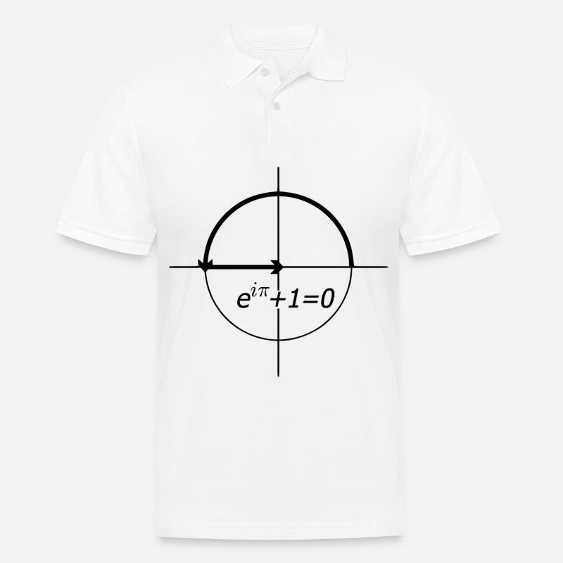 euler's identity (euler) - Men's Polo Shirt - white
