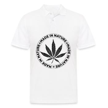 Cannabis Sayings Weed 420 Kiffen Gras gifts - Men's Polo Shirt - white - Front - Kai (181cm)