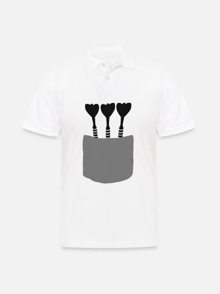 Darts darts darts darts darts gift - Men's Polo Shirt - white