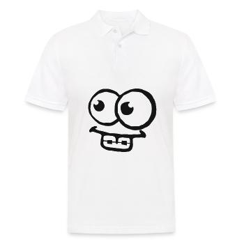 Bretelles visage dents dent braces cadeau - Polo Homme - blanc - Devant - Kai (181cm)