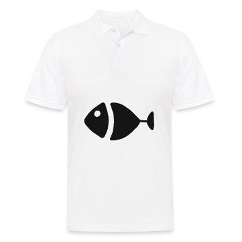 Fisch Fischer Fischen Angler Angeln Geschenk - Polo Homme - blanc - Devant - Kai (181cm)