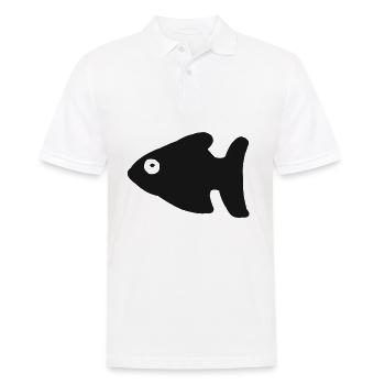 Fisch Fischen Fischer Angler Geschenk - Men's Polo Shirt - white - Front - Kai (181cm)