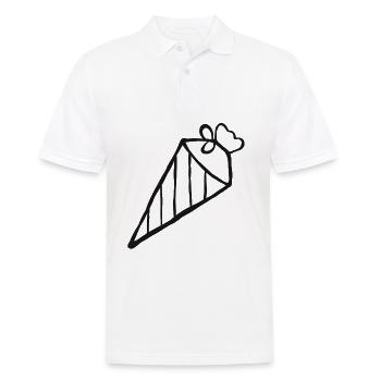 Sac d'école école début sac de sucre scolaire - Polo Homme - blanc - Devant - Kai (181cm)