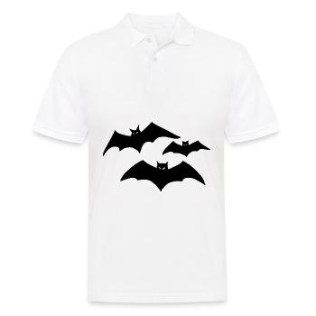 Fledermäuse Halloween Geschenk Fledermaus Kostüm - Männer Poloshirt - Weiß - Vorne - Kai (181cm)
