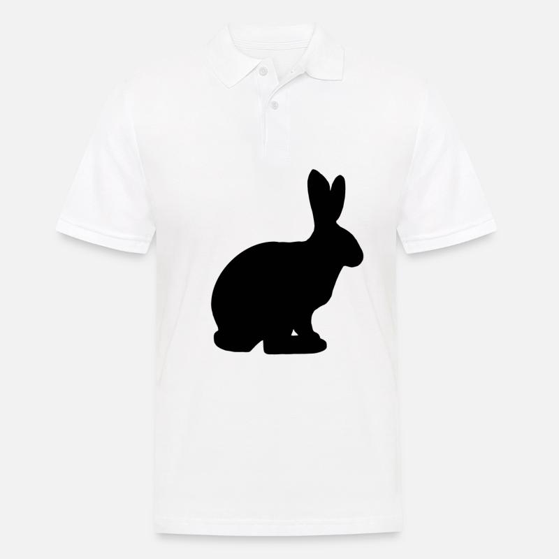 Bunny easter bunny rabbit gift pet - Men's Polo Shirt - white