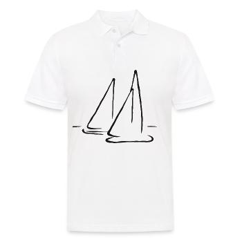 Segelsport Segler Surfer Surfen Segeln Windsurfen - Polo Homme - blanc - Devant - Kai (181cm)