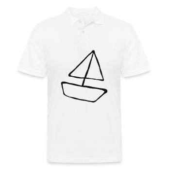 Sailing sport sailing seafaring sailing ship boat ship - Men's Polo Shirt - white - Front - Kai (181cm)