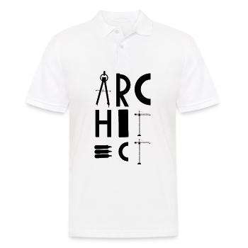 Architectes | Profession étudiant les dons d'architecture - Polo Homme - blanc - Devant - Kai (181cm)
