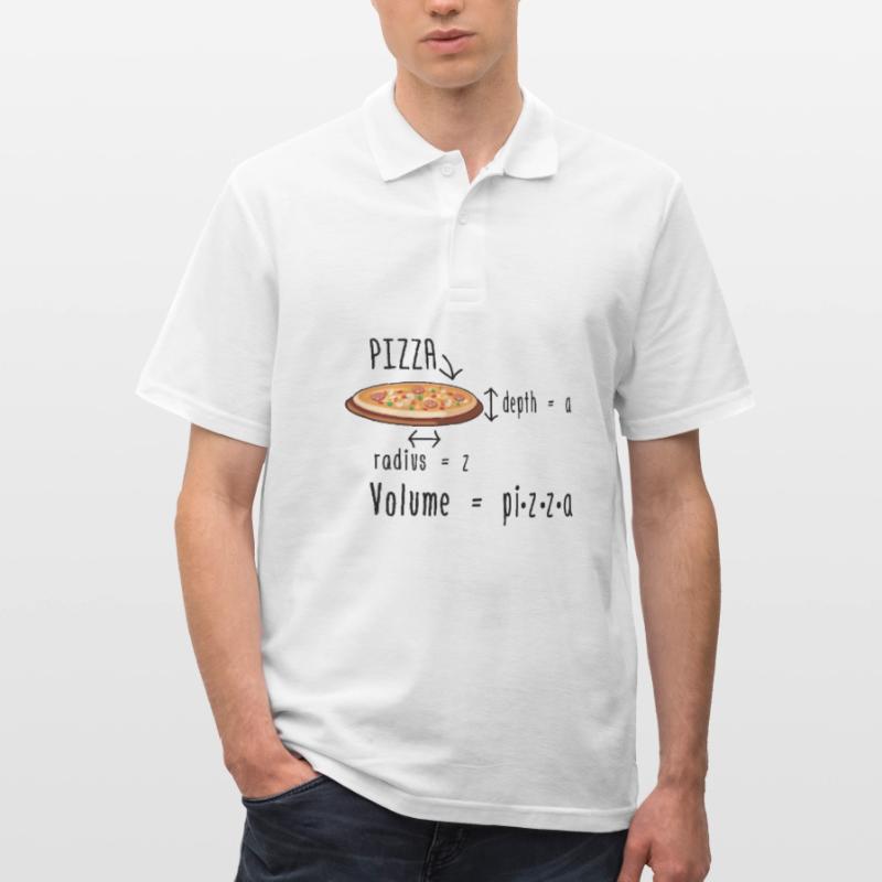 Mathematician Pizza | Math math gift idea Men's Polo Shirt