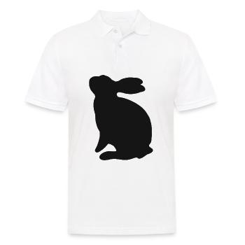 Lapin mignon lapin animal de compagnie lapin de pâques - Polo Homme - blanc - Devant - Kai (181cm)