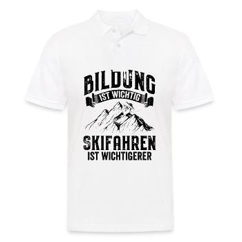 Skifahren | Skifahrer Ski Wintersport Geschenkidee - Männer Poloshirt - Weiß - Vorne - Kai (181cm)