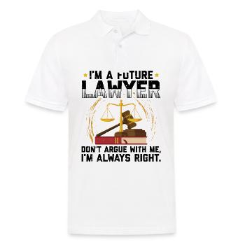 Lawyer | Law lawyers lawyers paragraphs gift - Men's Polo Shirt - white - Front - Kai (181cm)