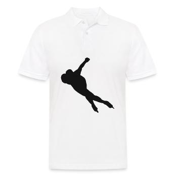 Patinage de vitesse cadeau patin à glace sports d'hiver - Polo Homme - blanc - Devant - Kai (181cm)
