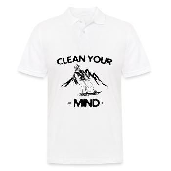 Snowboard Skiurlaub | Snowboarder Skier Geschenke - Männer Poloshirt - Weiß - Vorne - Kai (181cm)