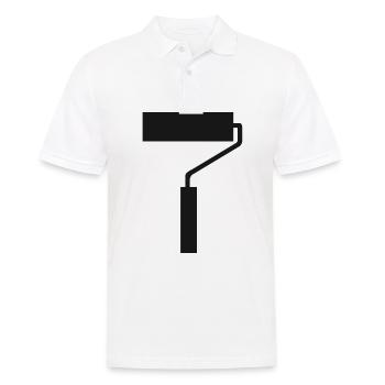 Pinsel Lackieren Pinseln Malen Maler Lackierer - Männer Poloshirt - Weiß - Vorne - Kai (181cm)