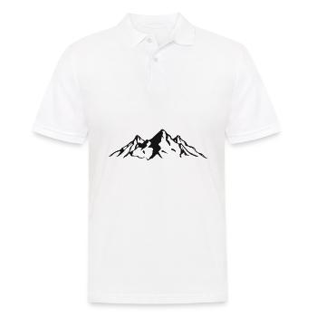 Mountain Hiking Mountains Mountaineering Landscape Mountains - Men's Polo Shirt - white - Front - Kai (181cm)