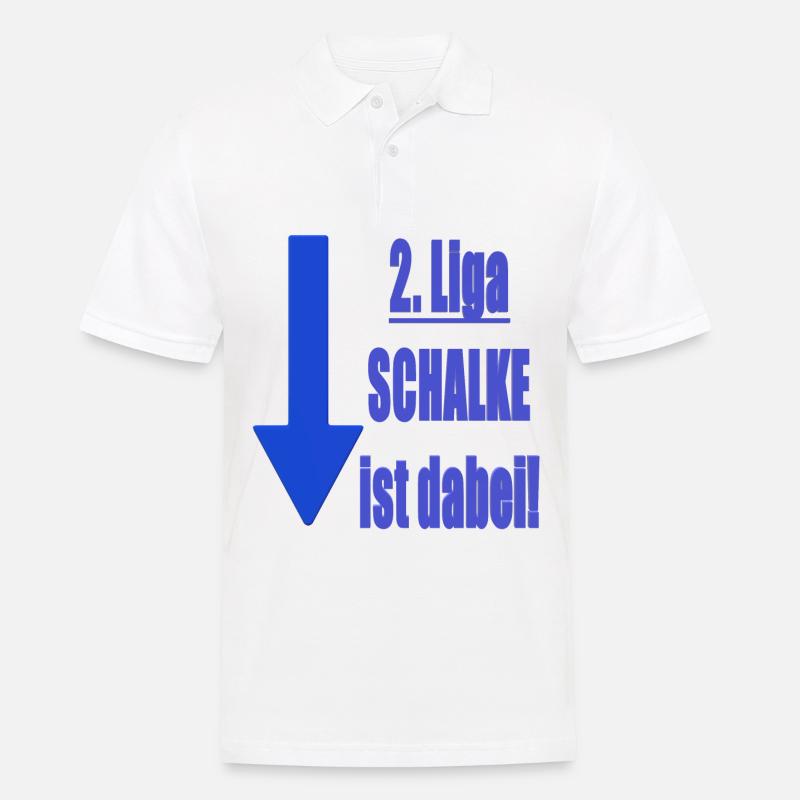 Abstieg Schalke - Männer Poloshirt - Weiß