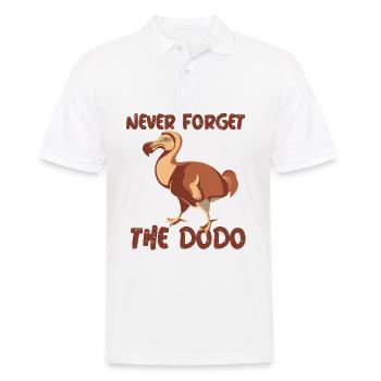 never forget the dodo does not forget dodo bird - Men's Polo Shirt - white - Front - Kai (181cm)