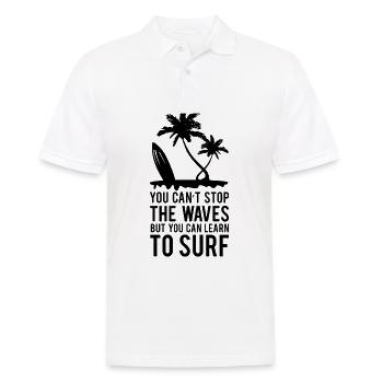 Surf surf surf de sports nautiques Kitesurf born to - Polo Homme - blanc - Devant - Kai (181cm)