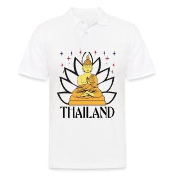 Thaïlande Buddha - Polo Homme - blanc - Devant - Kai (181cm)