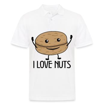 Noix d’amour Noisette - Polo Homme - blanc - Devant - Kai (181cm)