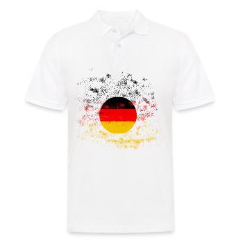 Deutschland Weltmeisterschaft Fussball - Männer Poloshirt - Weiß - Vorne - Kai (181cm)