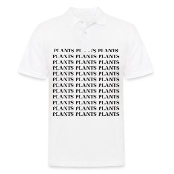 Plants Vegan Veganerin Veganer Geschenkidee - Männer Poloshirt - Weiß - Vorne - Kai (181cm)