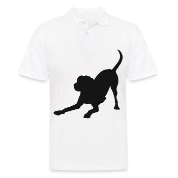 mignon chien retriever chiens chihuahua chien labrador - Polo Homme - blanc - Devant - Kai (181cm)