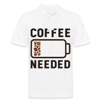 Coffee Cup Coffee Bean Gift Coffee Caffeine - Men's Polo Shirt - white - Front - Kai (181cm)