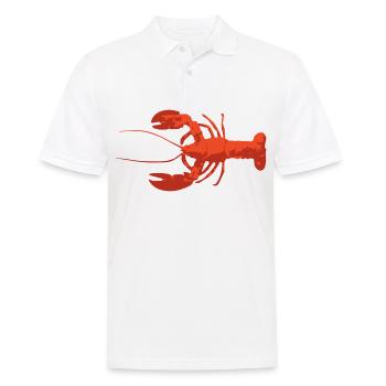 lobster - Men's Polo Shirt - white - Front - Kai (181cm)