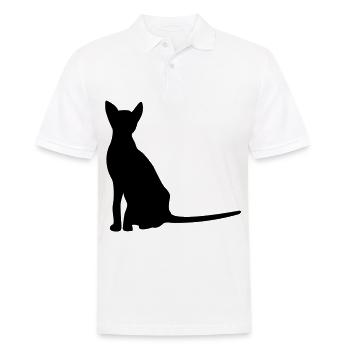 Katze Sphynx Katze Katzenmama Katzen Liebhaber - Männer Poloshirt - Weiß - Vorne - Kai (181cm)