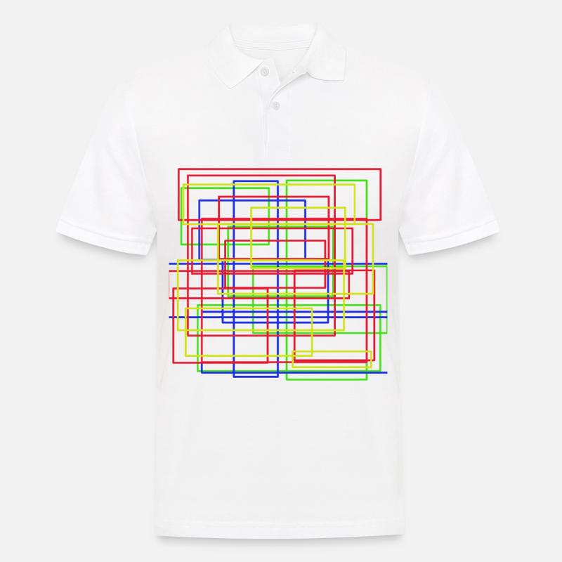 moderne Kunst - Männer Poloshirt - Weiß