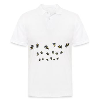Swarm of bees - Men's Polo Shirt - white - Front - Kai (181cm)