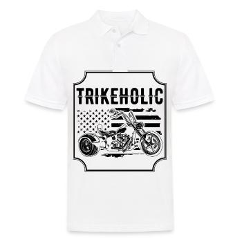 Trike - Männer Poloshirt - Weiß - Vorne - Kai (181cm)