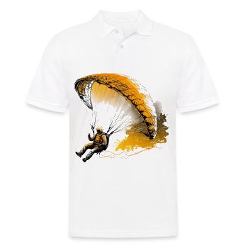 Flying high, paragliding - Men's Polo Shirt - white - Front - Kai (181cm)