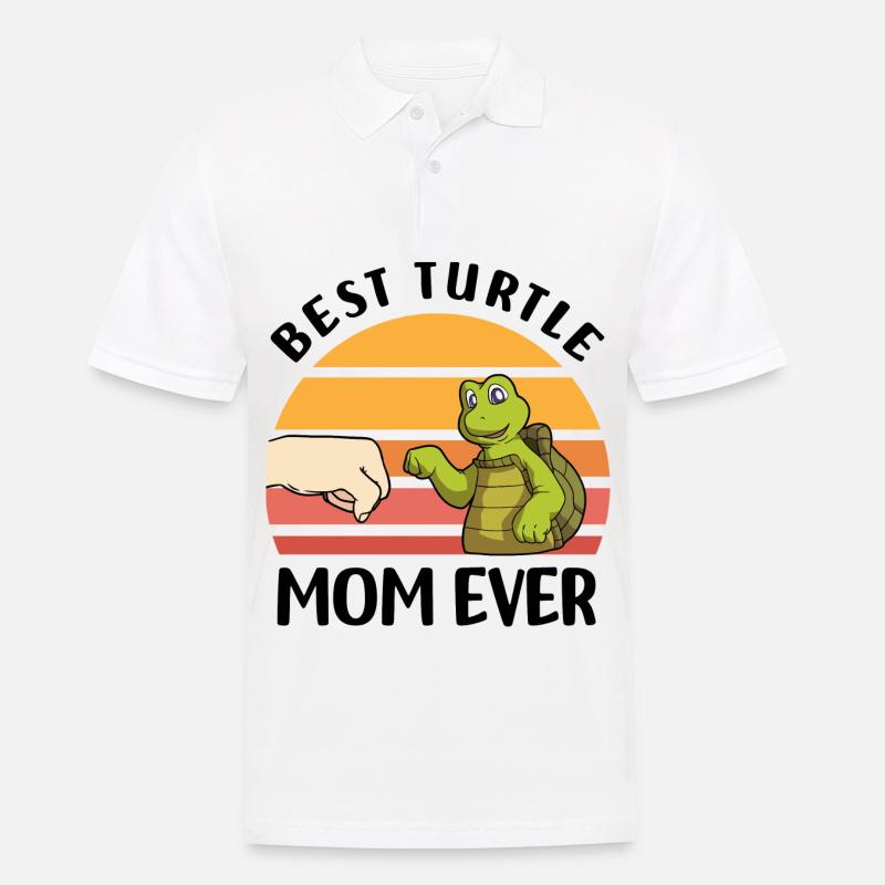 Schildkröten - Männer Poloshirt - Weiß