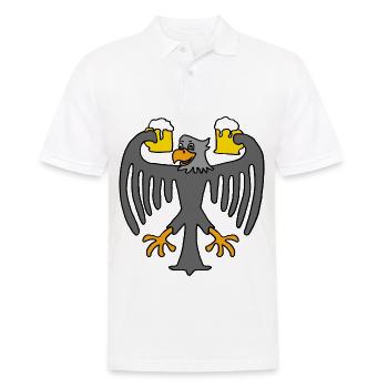 Allemagne Eagle - Polo Homme - blanc - Devant - Kai (181cm)